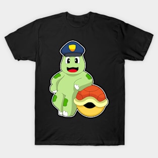 Turtle Cop Police hat Police T-Shirt